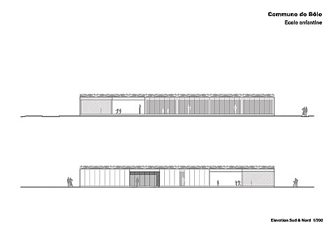 guenin architecte Bõle / CH Ecole enfantine - 2 classes