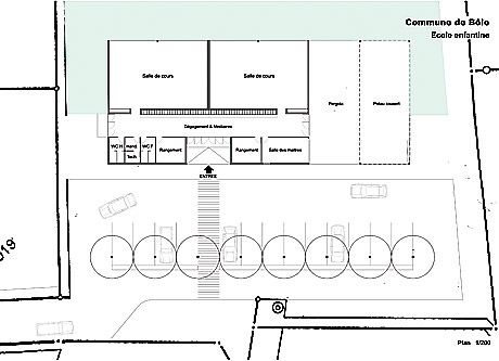 guenin architecte Bõle / CH Ecole enfantine - 2 classes