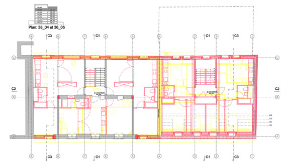 guenin architecte Pâquis - Genève / CH  Rénovation et surélévation du 36-38 Navigation  