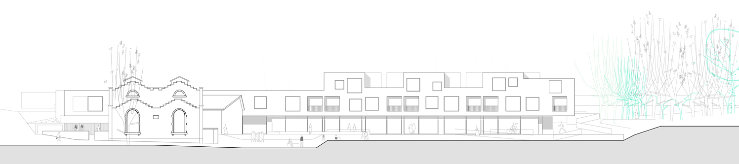 guenin architecte Nyon / CH  Salle de spéctacle / Bureaux / Logements à Nyon  