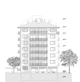 guenin architecte Genève / CH Rénovation et Surélévation Immeuble  