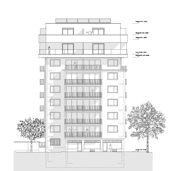 guenin architecte Genève / CH Rénovation et Surélévation Immeuble  