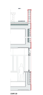 guenin architecte Genève Rénovation de la façade du Centre Télécom Richard Wagner