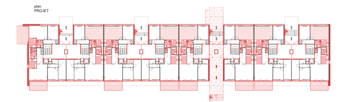 guenin architecte Vernier / GE / CH Rénovation et surélévation d'un immeuble des années 60