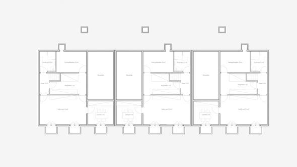 guenin architecte Meyrin - Genève Logements contigüs