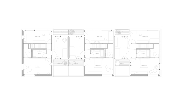 guenin architecte Meyrin - Genève Logements contigüs