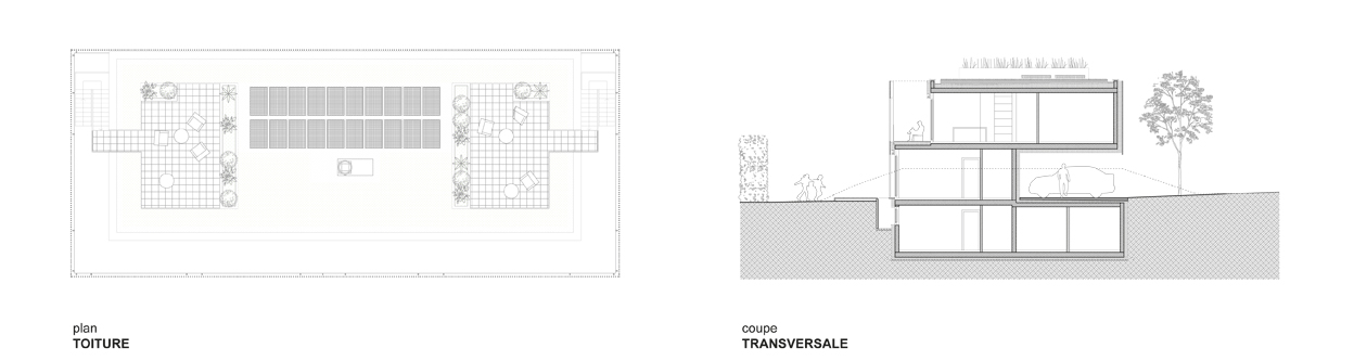 guenin architecte Vandoeuvres Immeuble de quatre logements