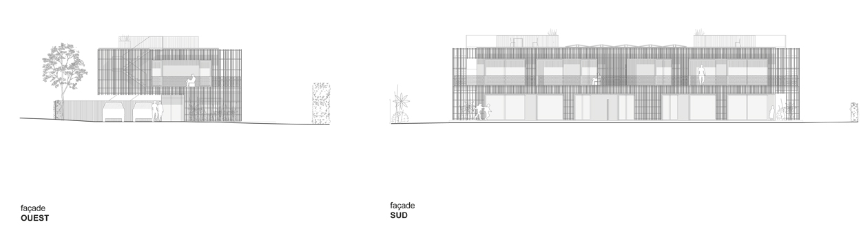 guenin architecte Vandoeuvres Immeuble de quatre logements