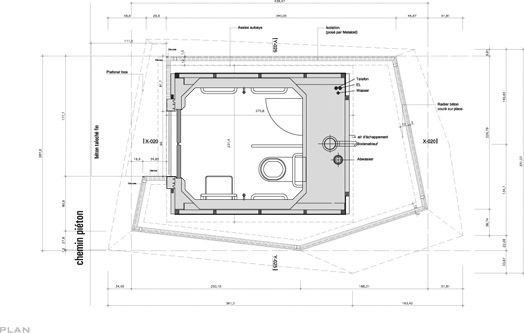 guenin architecte St-Jean - Genève / CH WC Public