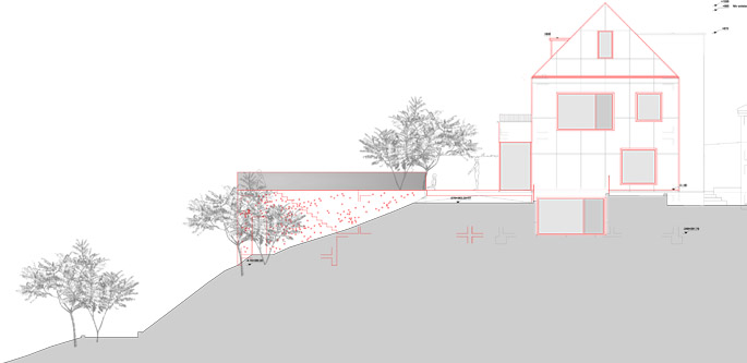 guenin architecte Cologny / CH Extension et transformation int. d'une villa