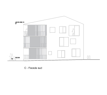 guenin architecte Vandeouvres / CH  Bâtiments de logements, Esplanade et Parking