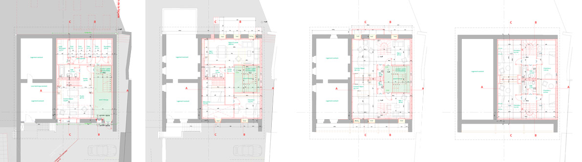 guenin architecte Meyrin / CH  Transformation d'une grange 