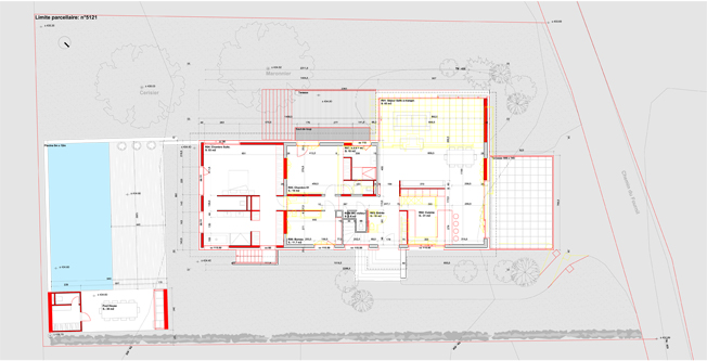guenin architecte Corsier / CH Transformation et agrandissement d'une villa 