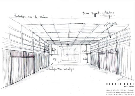 guenin architecte La Bâtie - Genève / CH Salle de Concert